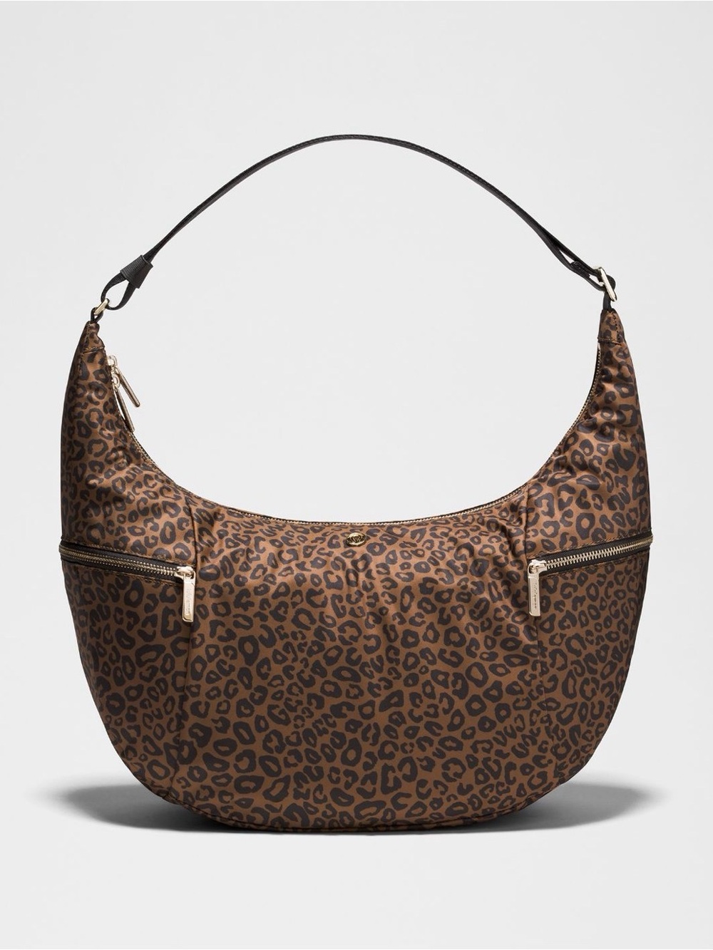 ❌SOLD❌ Lululemon Leopard Print Large Slouchy Sling Bag 13L Metal Hardware.